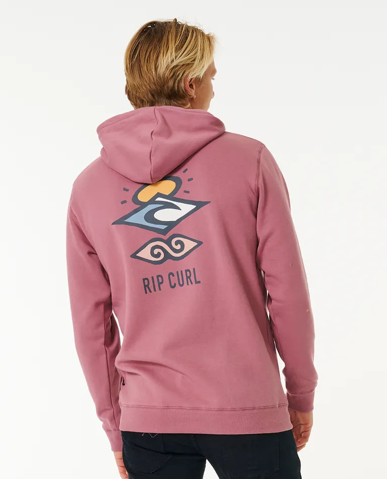 Rip Curl Search Icon Hood Dusty Blue XL