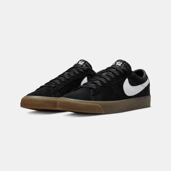 Sb blazer low gt black  and  gum suede skate shoes best sale